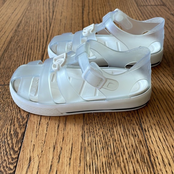 DOLCE & GABBANA DG Logo Clear Jelly Sandals Size 23 (7) - Picture 5 of 7